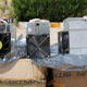 Boxes of machinery used in bitcoin mining operations that were confiscated by police in Nazarabad, Iran.